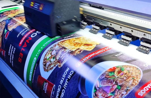 impresión de viniles publicitarios Imprenta Carmelita